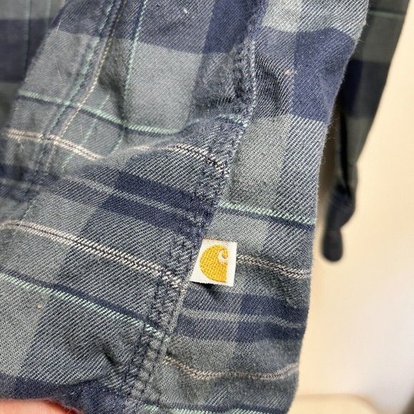 Carhartt Green Plaid Button Down Shirt - Picture 5 of 10